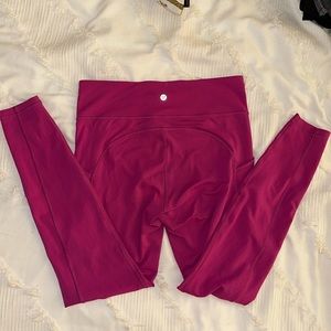 Lululemon pink leggings size 10
